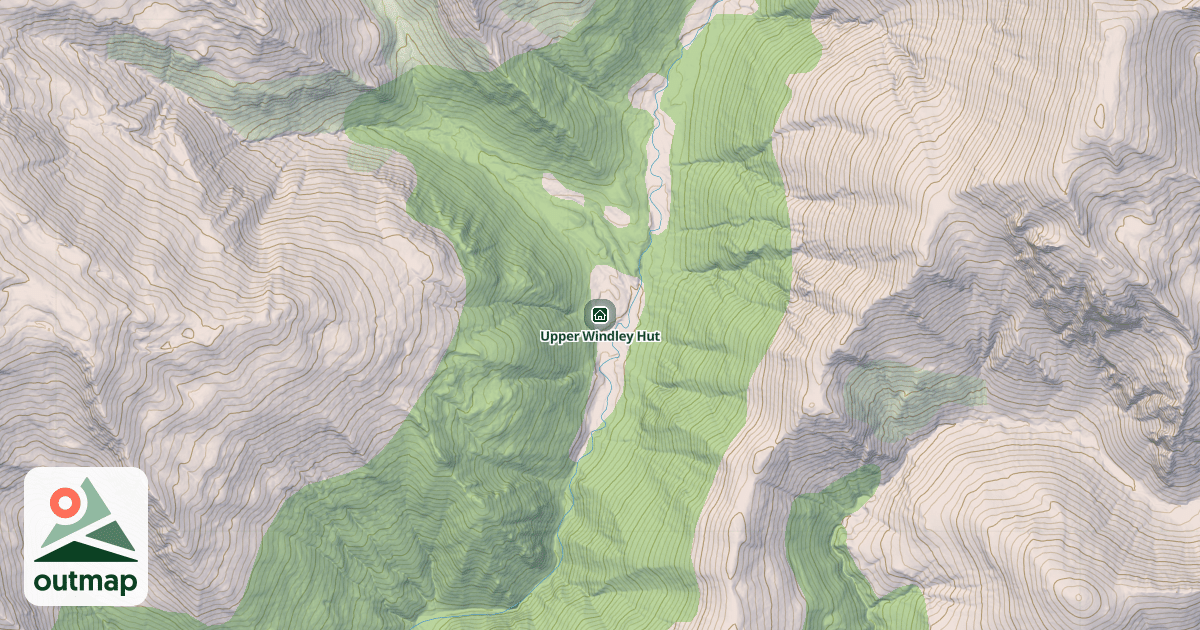 Map of Upper Windley Hut