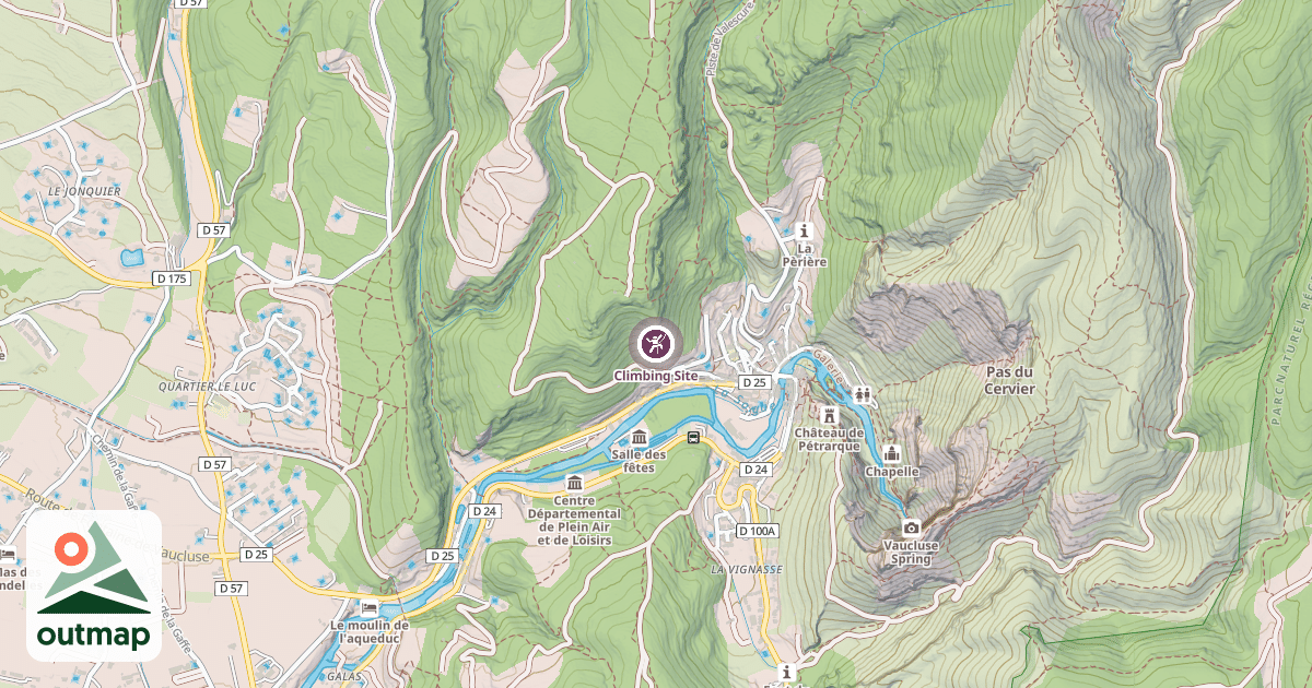 Map of Climbing Site
