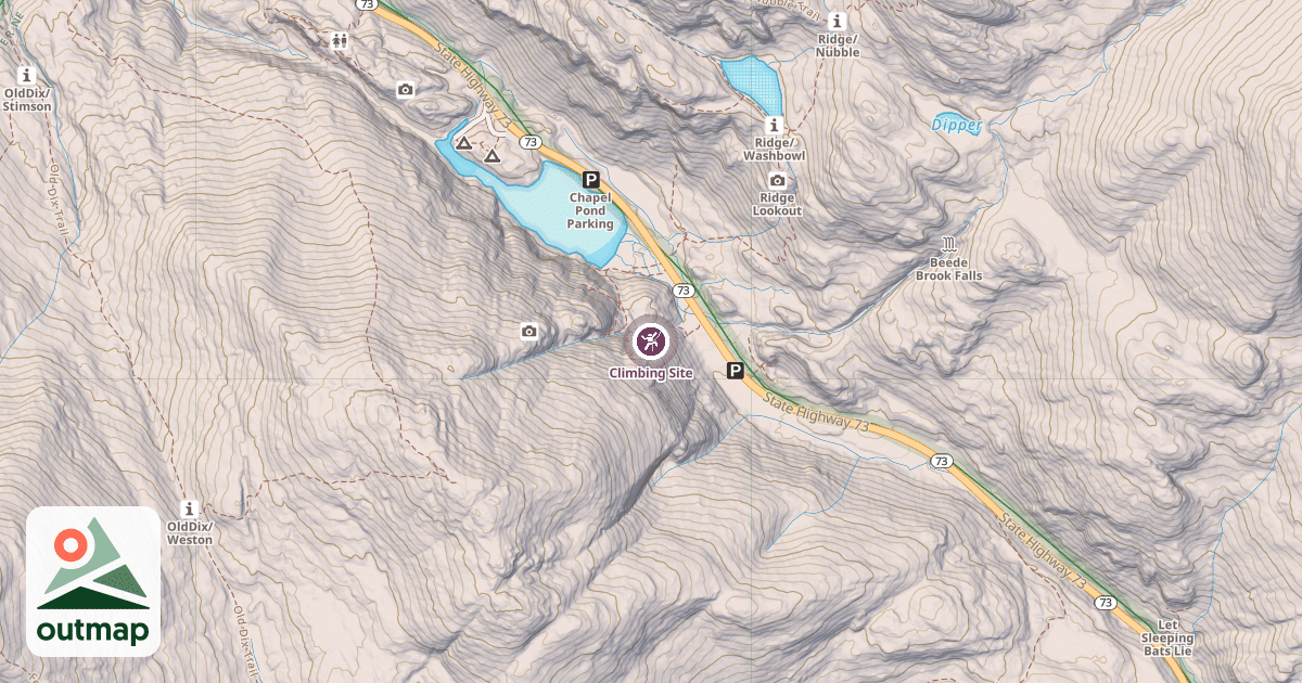 Map of Climbing Site