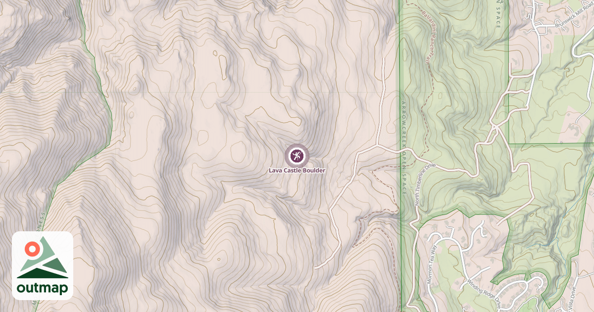 Map of Lava Castle Boulder