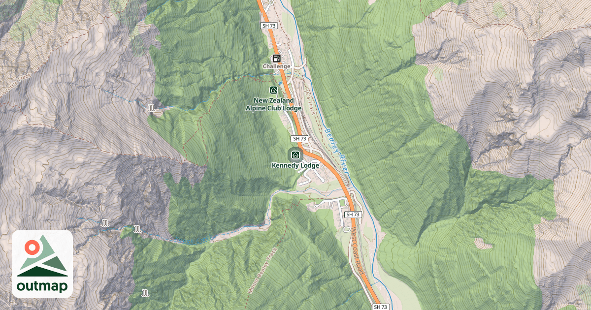 Map of Kennedy Lodge