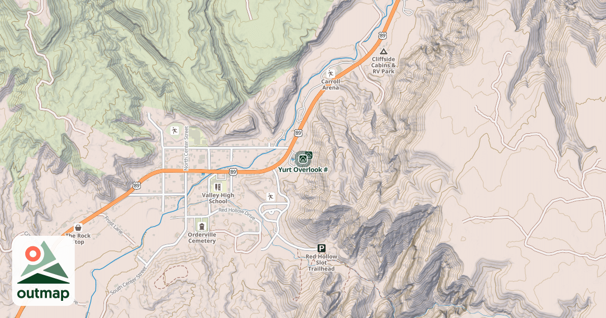 Map of Yurt Overlook #
