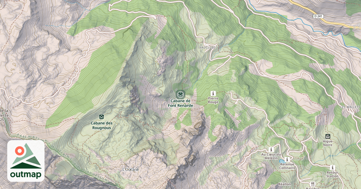 Map of Cabane de Font Renarde