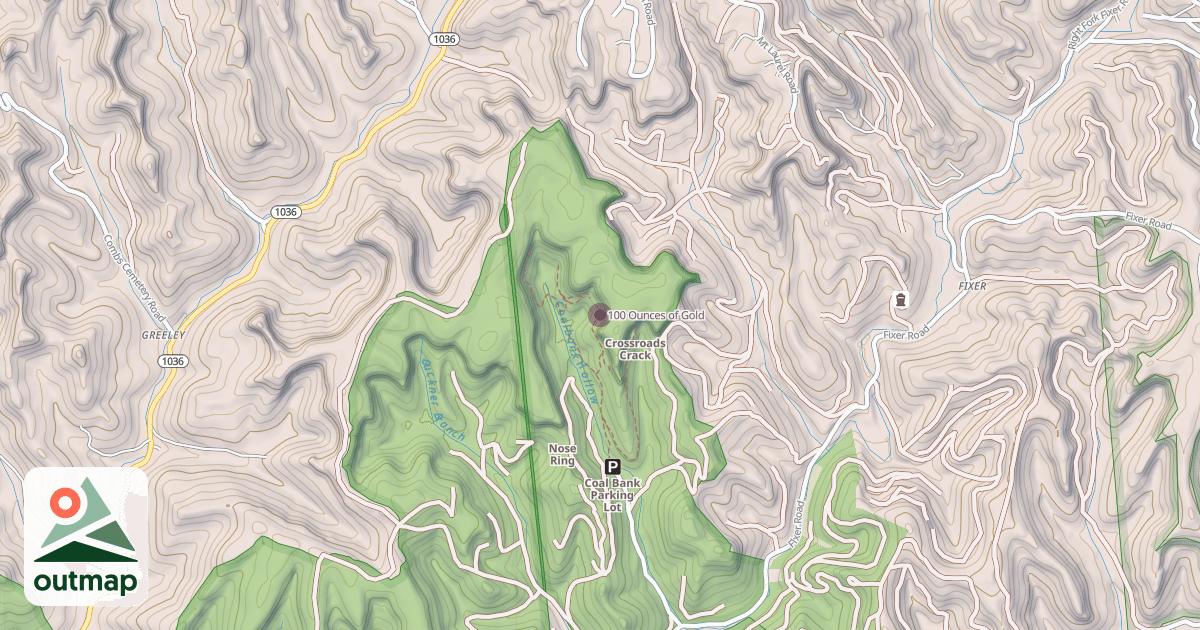 Map of 100 Ounces of Gold