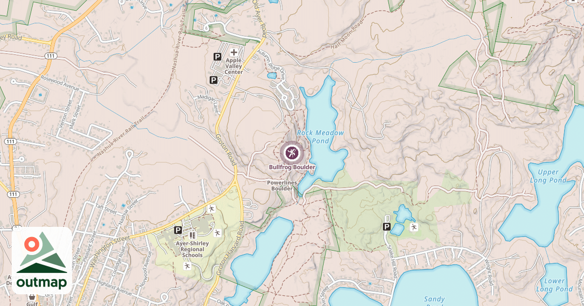 Map of Bullfrog Boulder