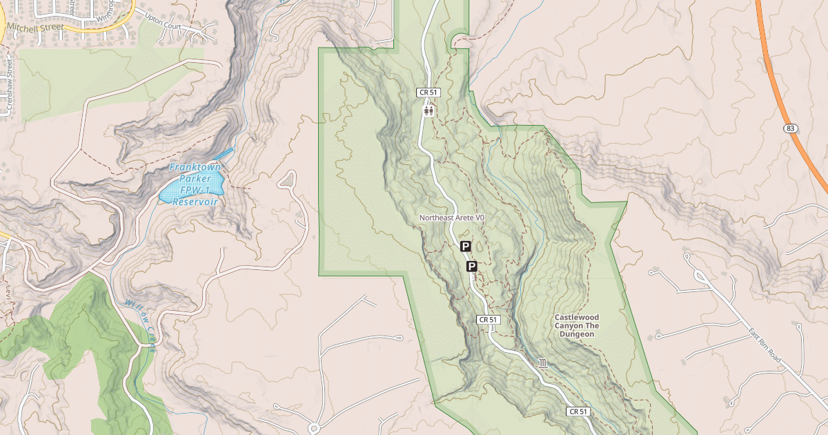 Map preview of Northeast Arete