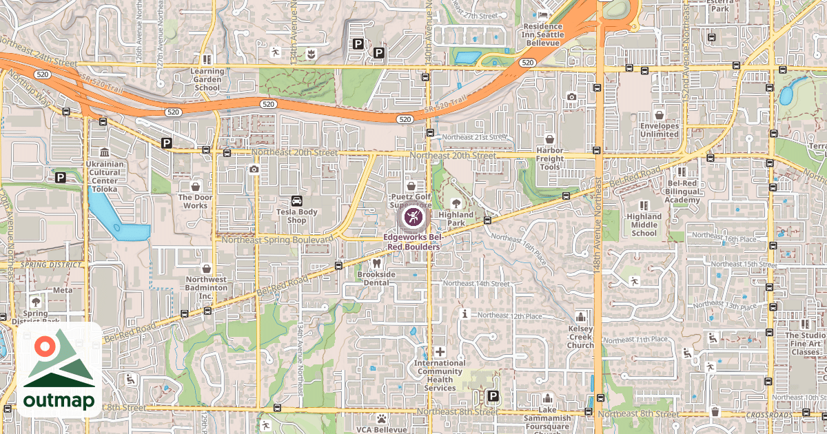 Map of Edgeworks Bel-Red Boulders