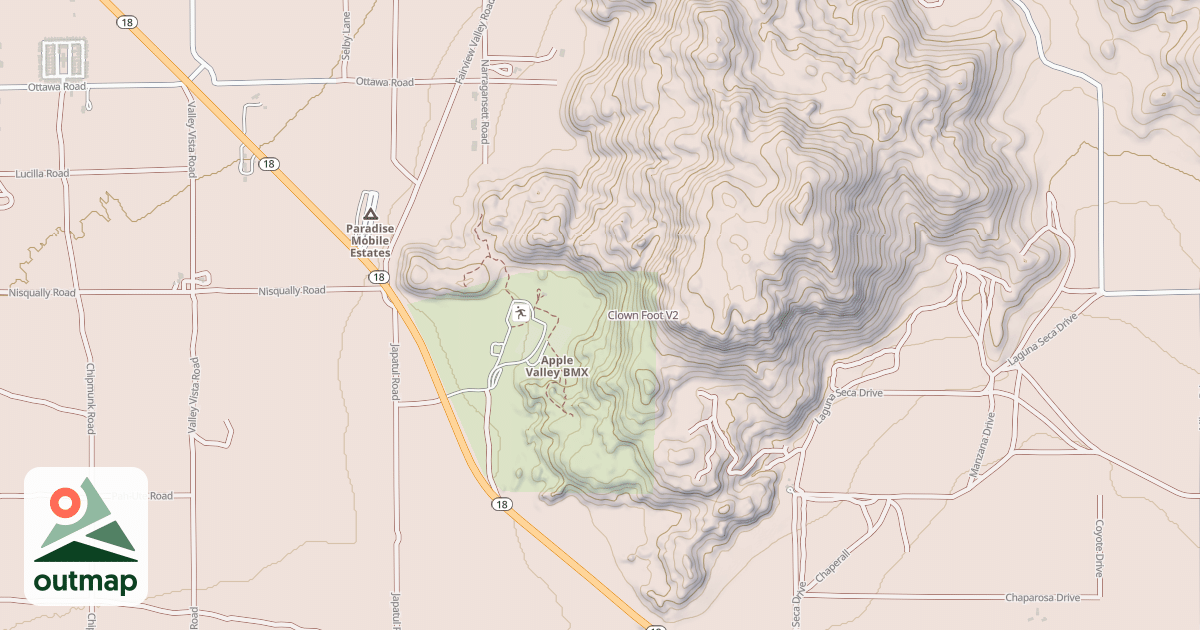 Map of Clown Foot