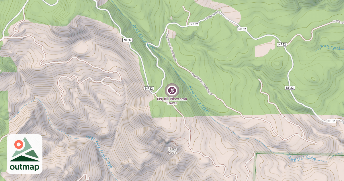 Map of (19) Bill Newcomb Tower