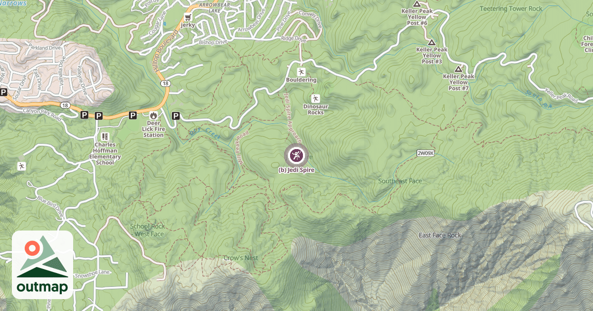 Map of (b) Jedi Spire