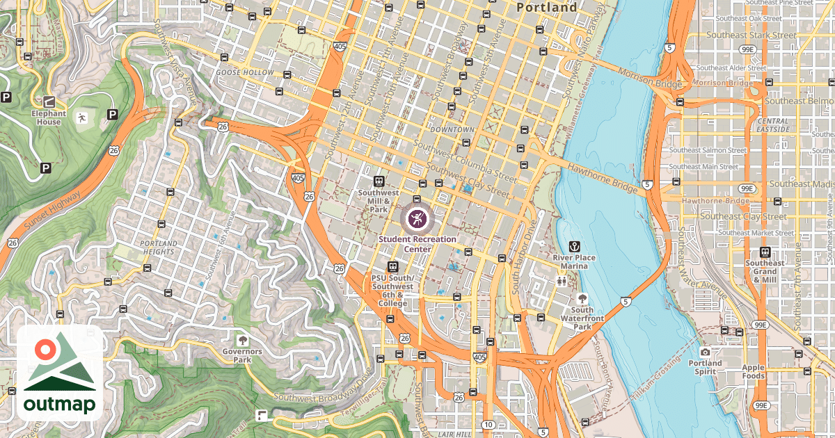 Map of Student Recreation Center