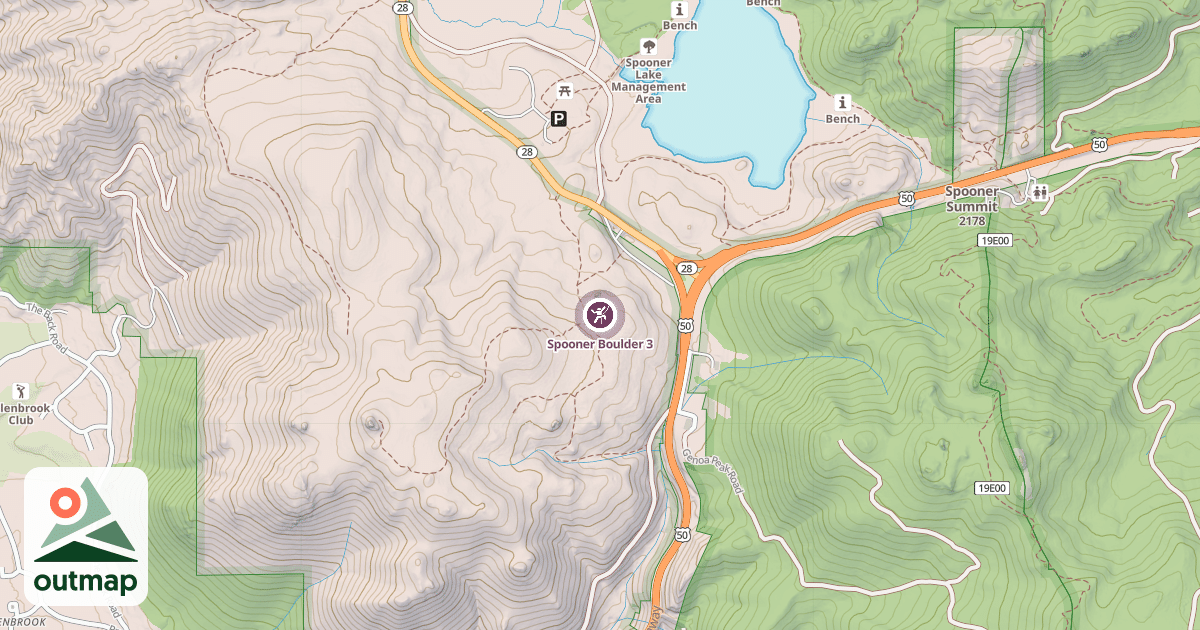 Map of Spooner Boulder 3