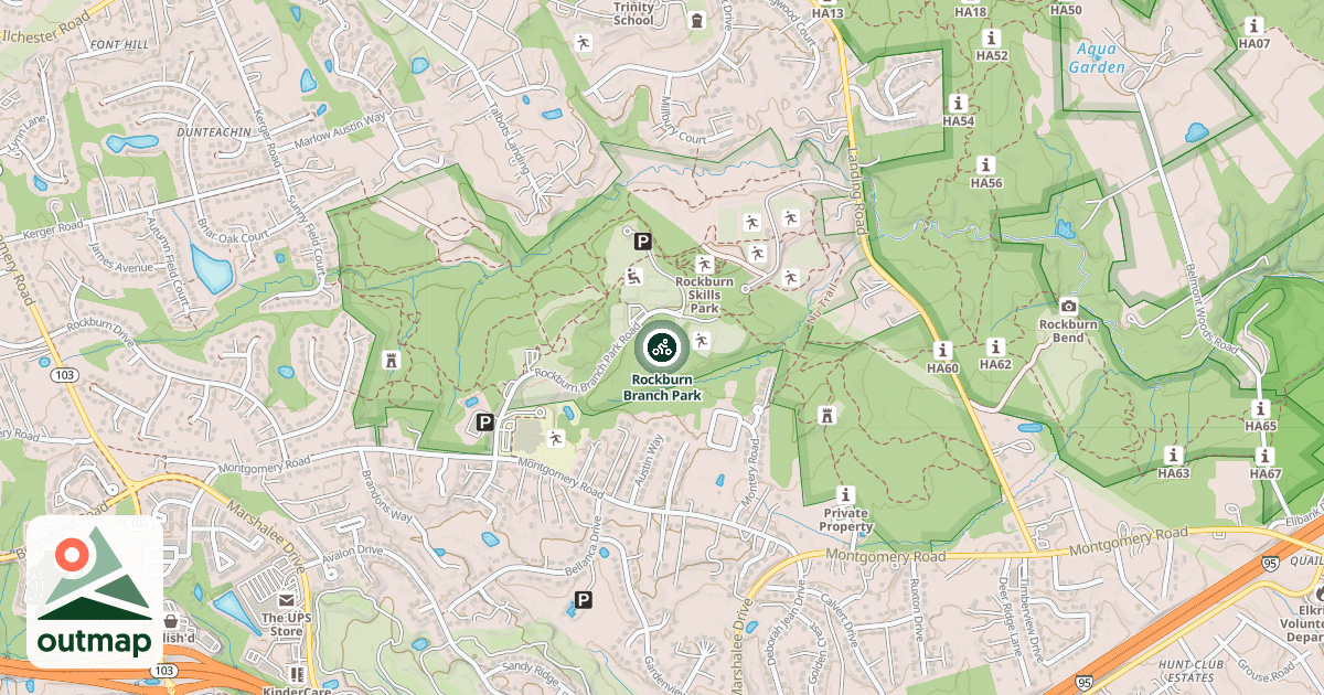 Map of Rockburn Branch Park