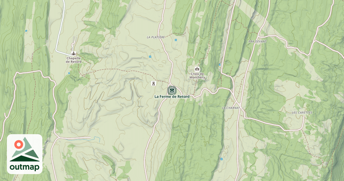 Map of La Ferme de Retord