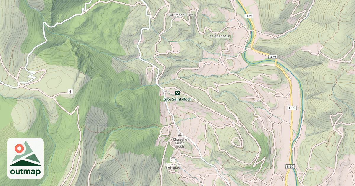 Map of Gite Saint-Roch