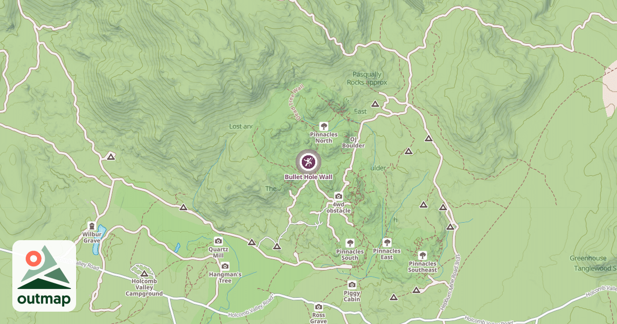 Map of Bullet Hole Wall