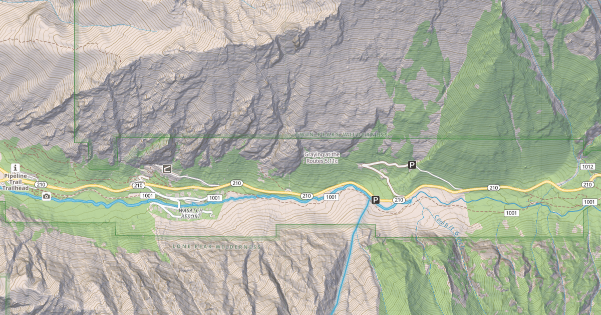 Map preview of Graying at the Routes