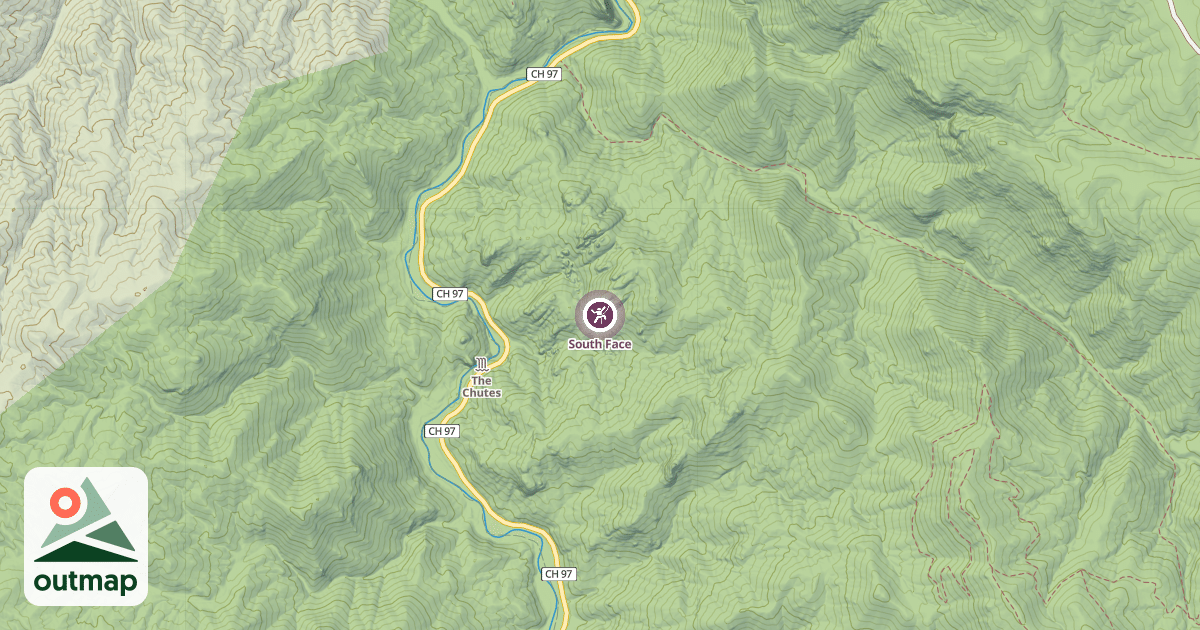 Map of South Face