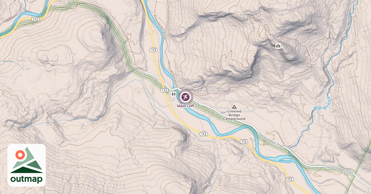 Map of Main Cliff