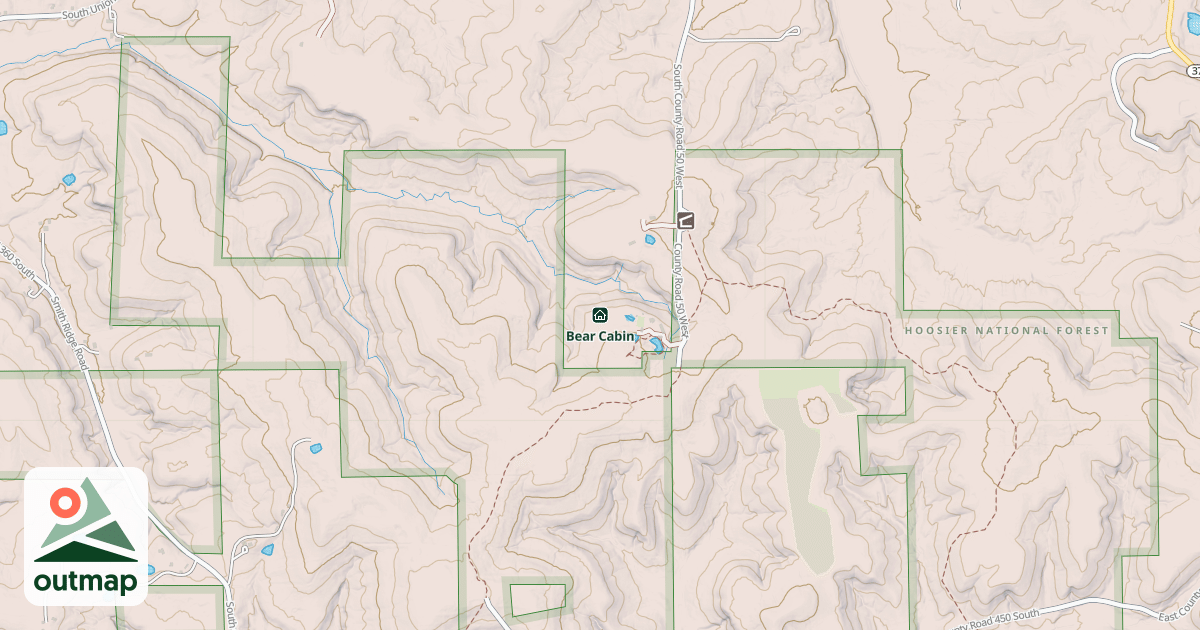 Map of Bear Cabin