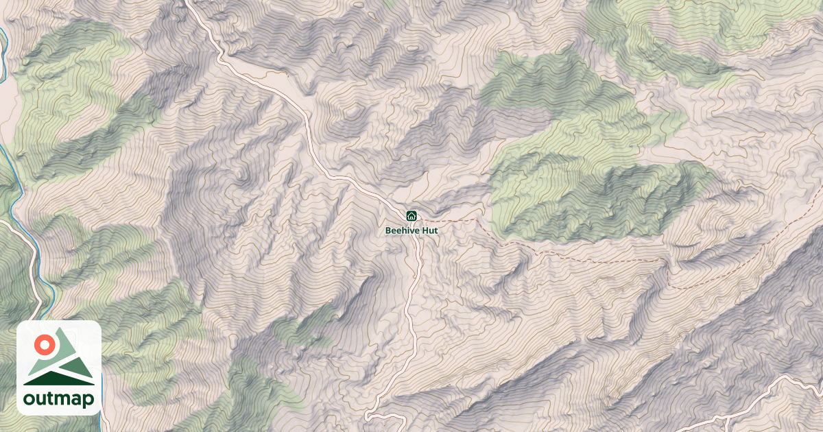 Map of Beehive Hut