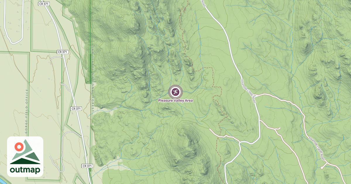 Map of Pleasure Valley Area