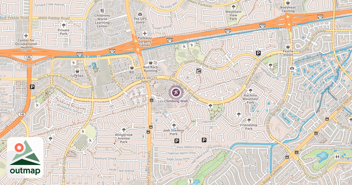 Map of Climbing Wall