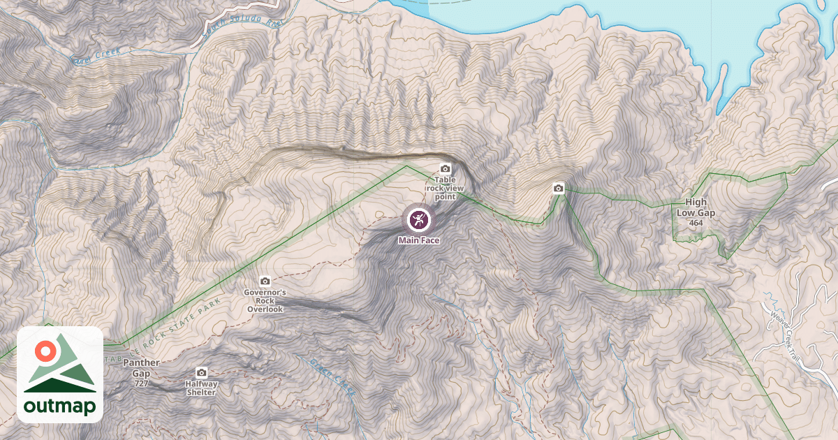 Map of Main Face