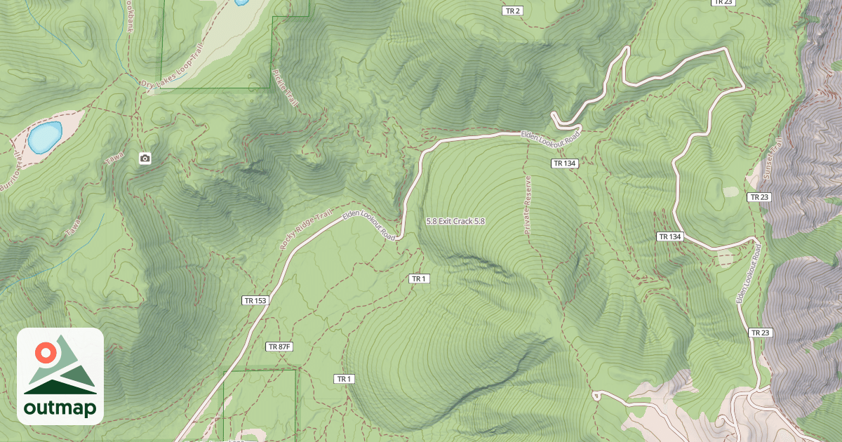 Map of 5.8 Exit Crack