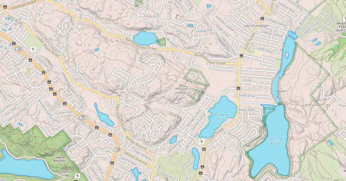 Map preview of Message in a Bottle