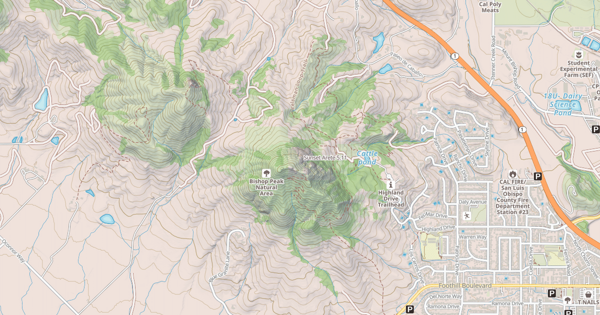 Map preview of Sunset Arete