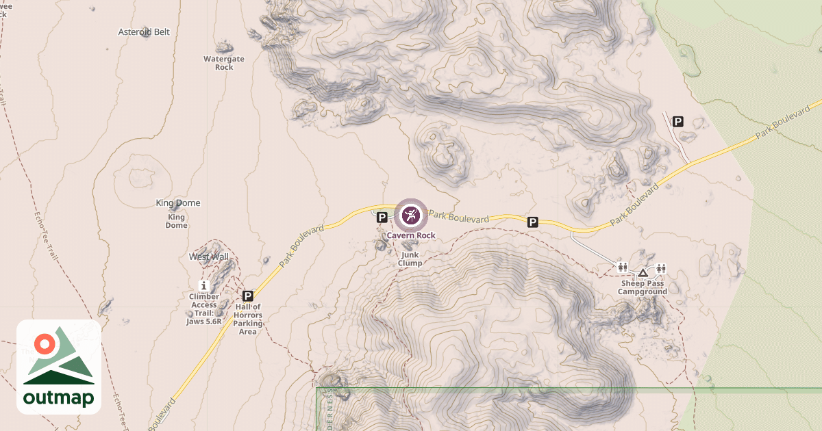 Map of Cavern Rock