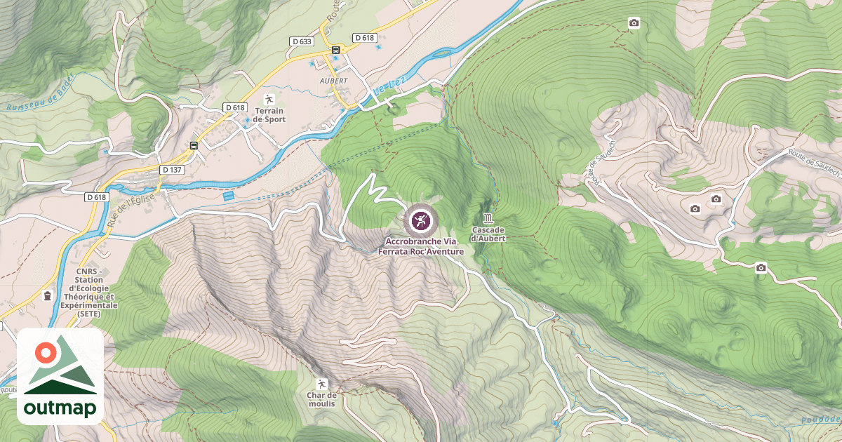 Map of Accrobranche Via Ferrata Roc'Aventure