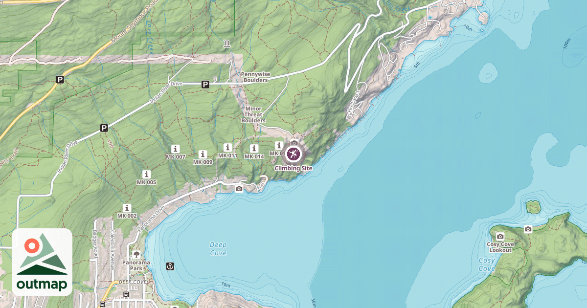 Map of Climbing Site