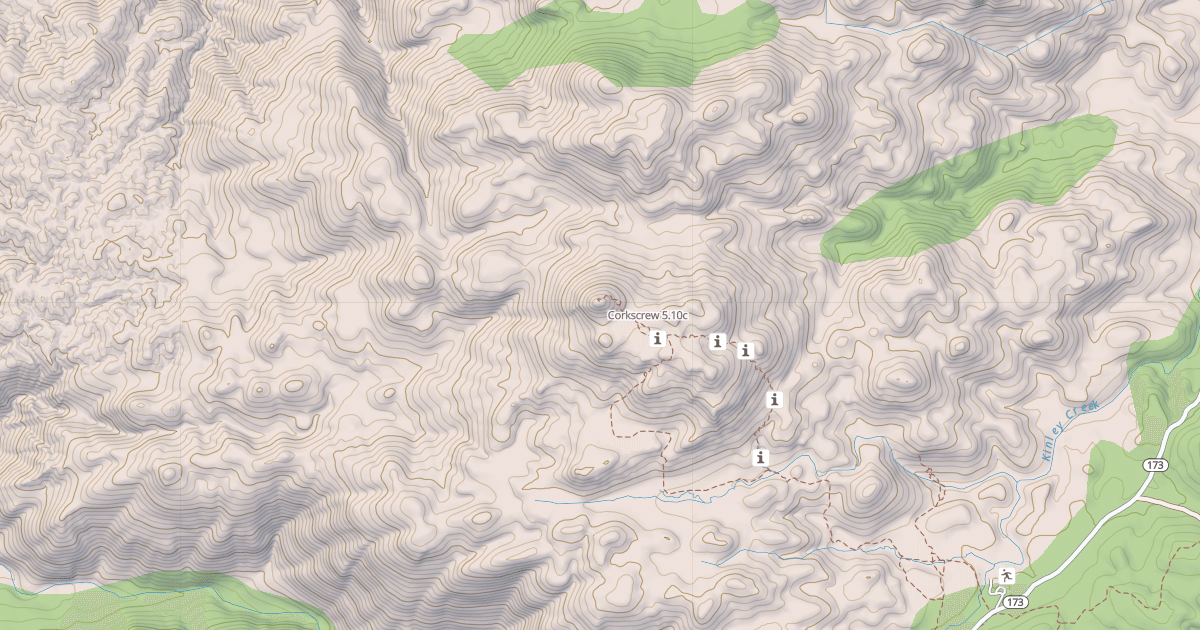 Map preview of Corkscrew