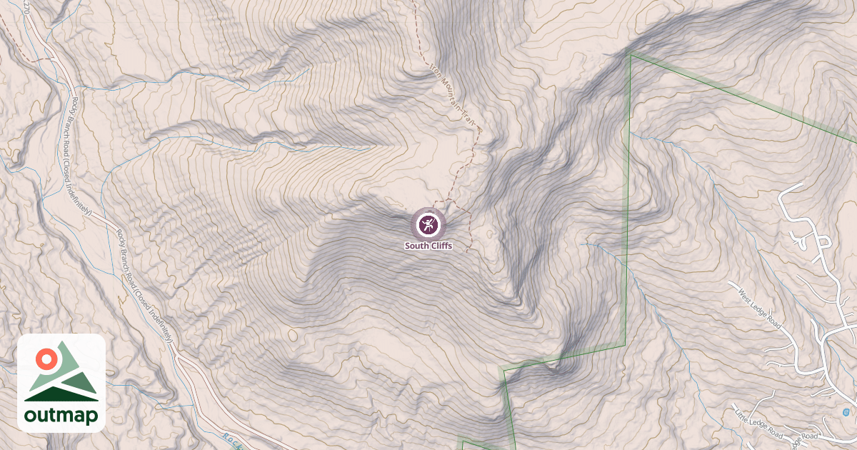 Map of South Cliffs