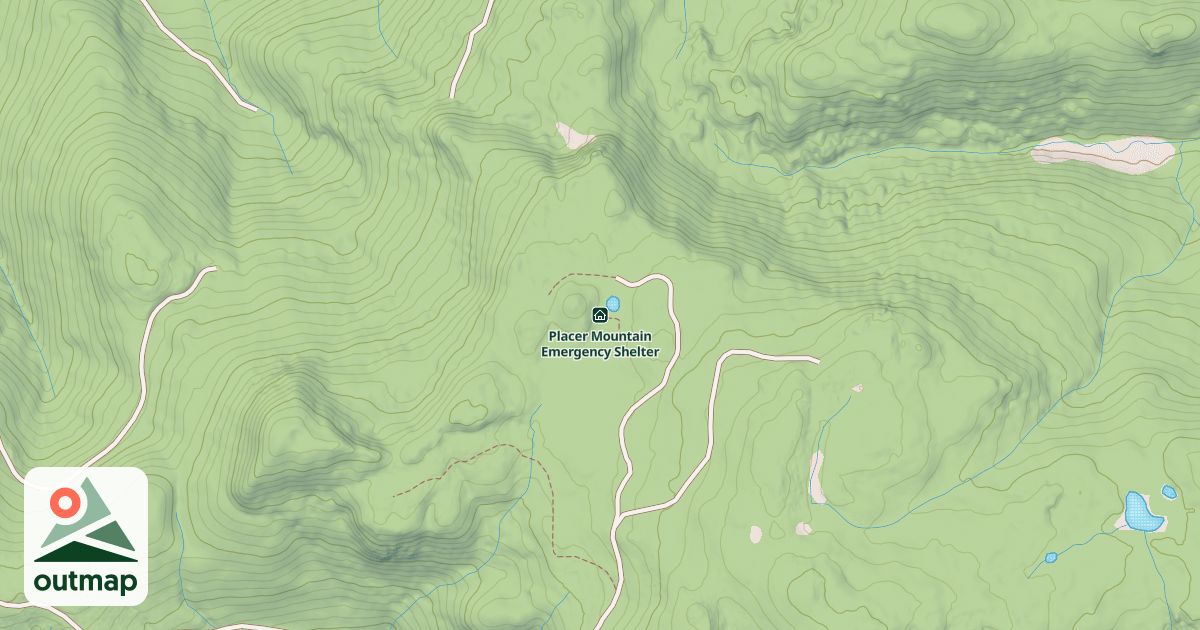 Map of Placer Mountain Emergency Shelter