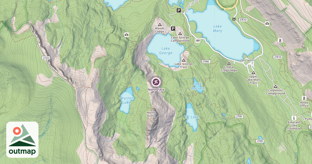 Map of North Face