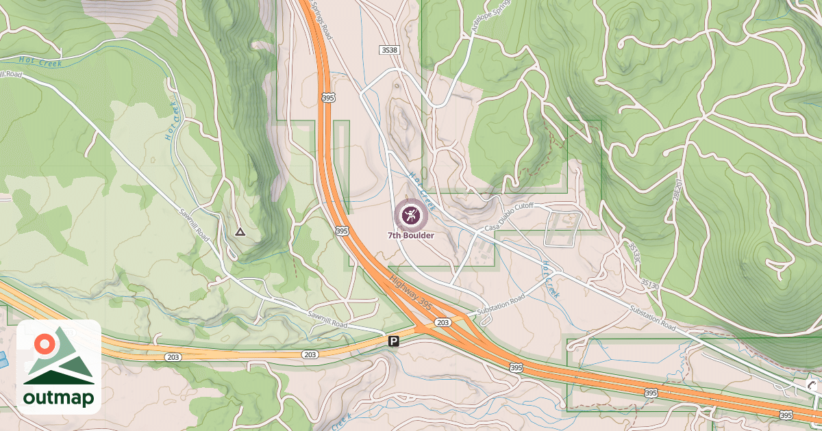Map of 7th Boulder
