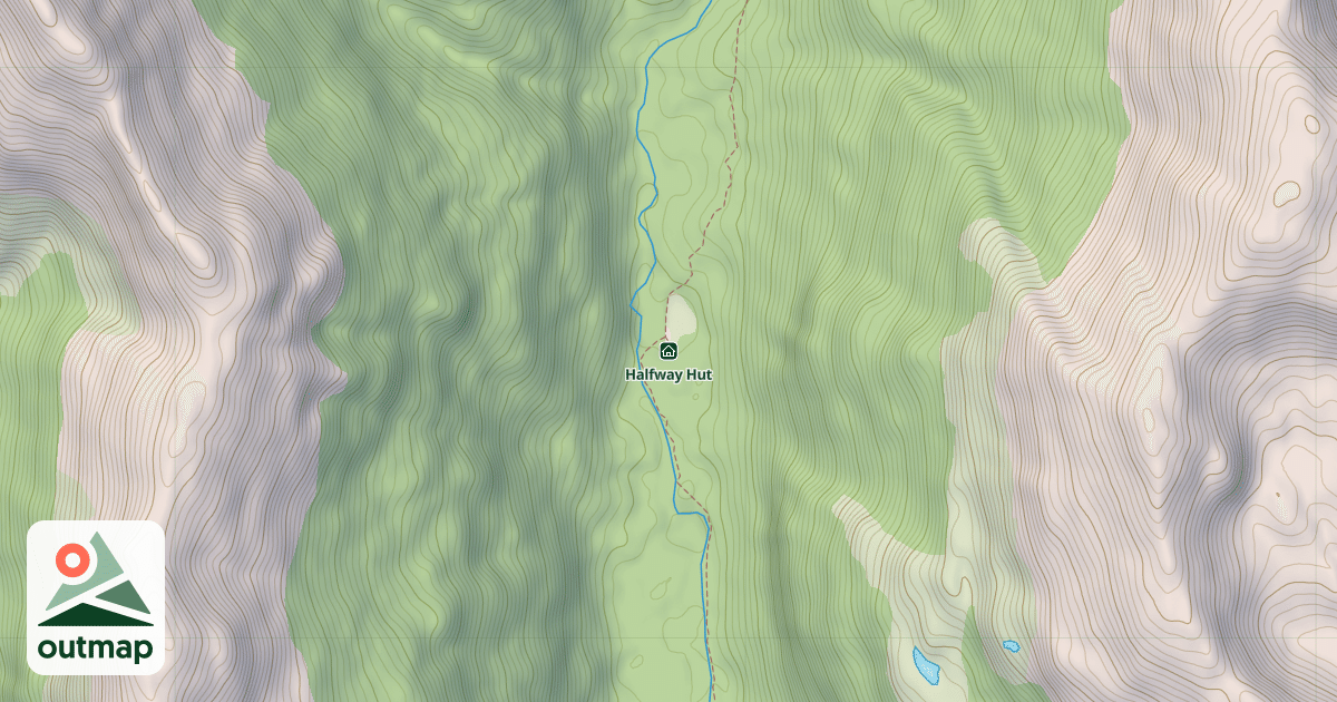 Map of Halfway Hut