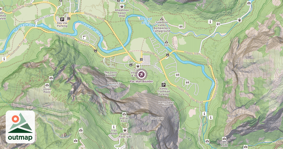 Map of Pac Man Boulder