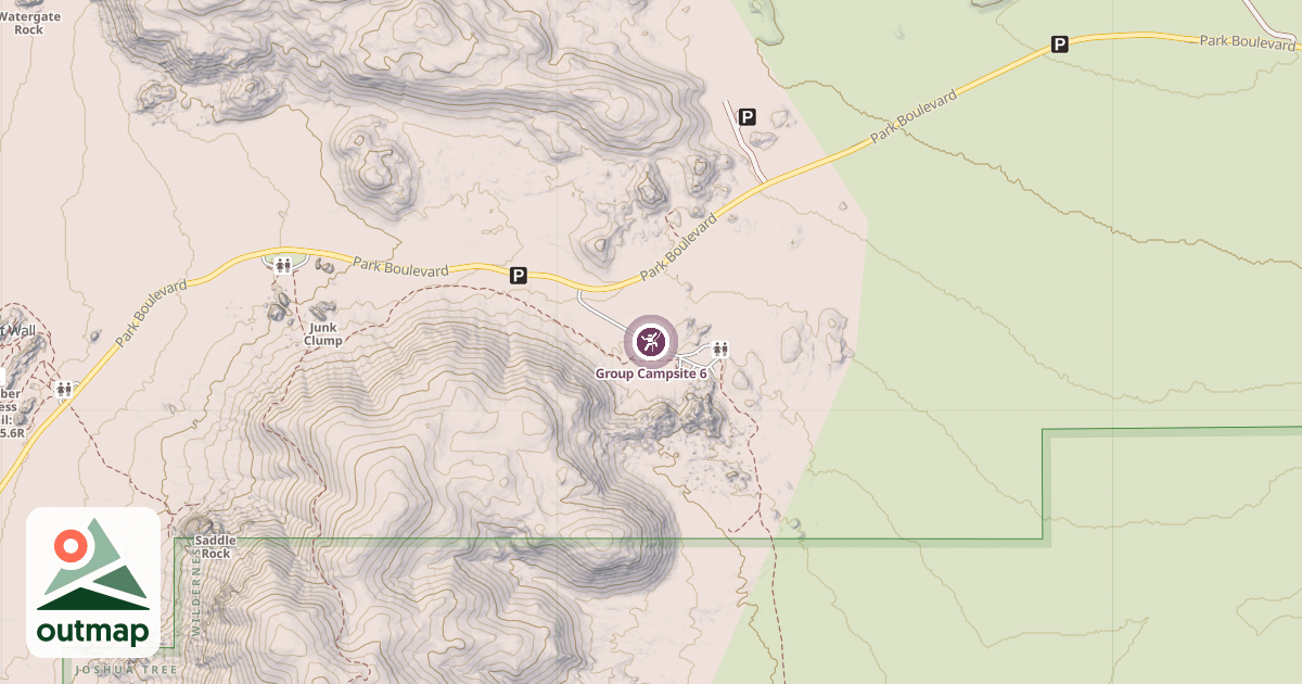 Map of Group Campsite 6