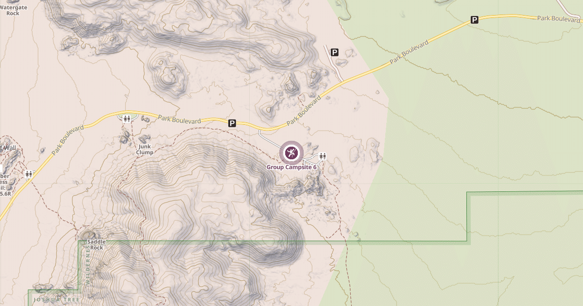 Map preview of Group Campsite 6