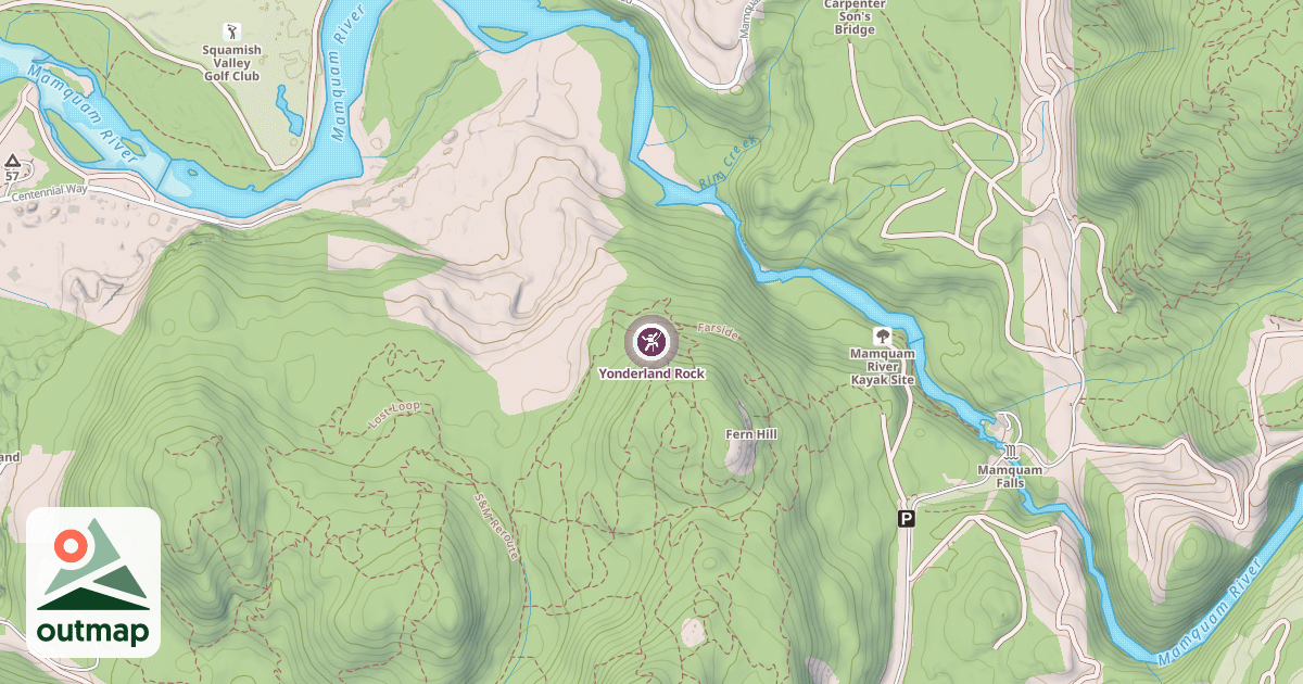 Map of Yonderland Rock