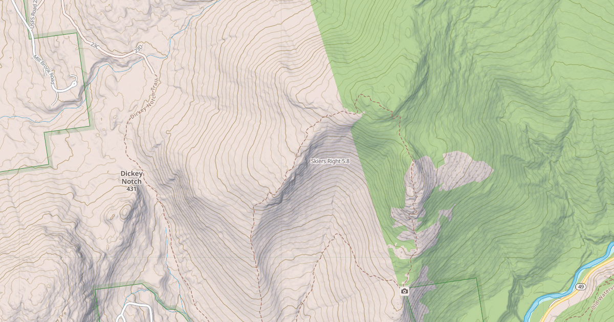 Map preview of Skiers Right