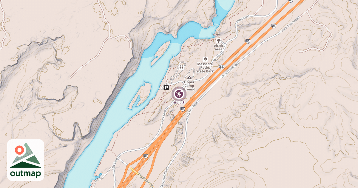 Map of Hole 8