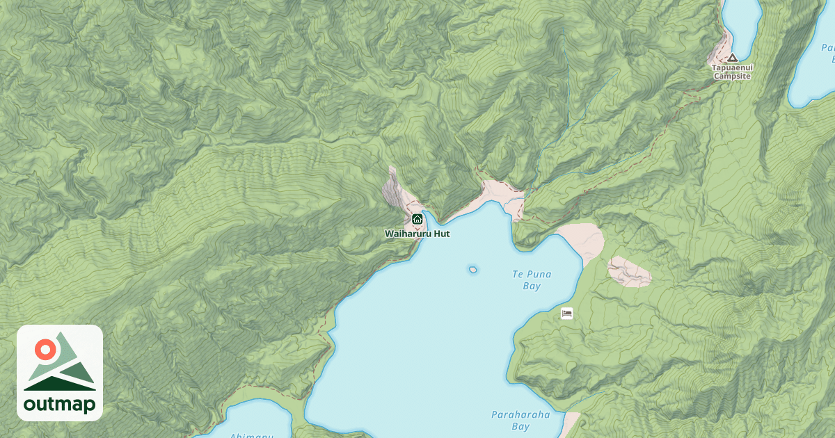 Map of Waiharuru Hut