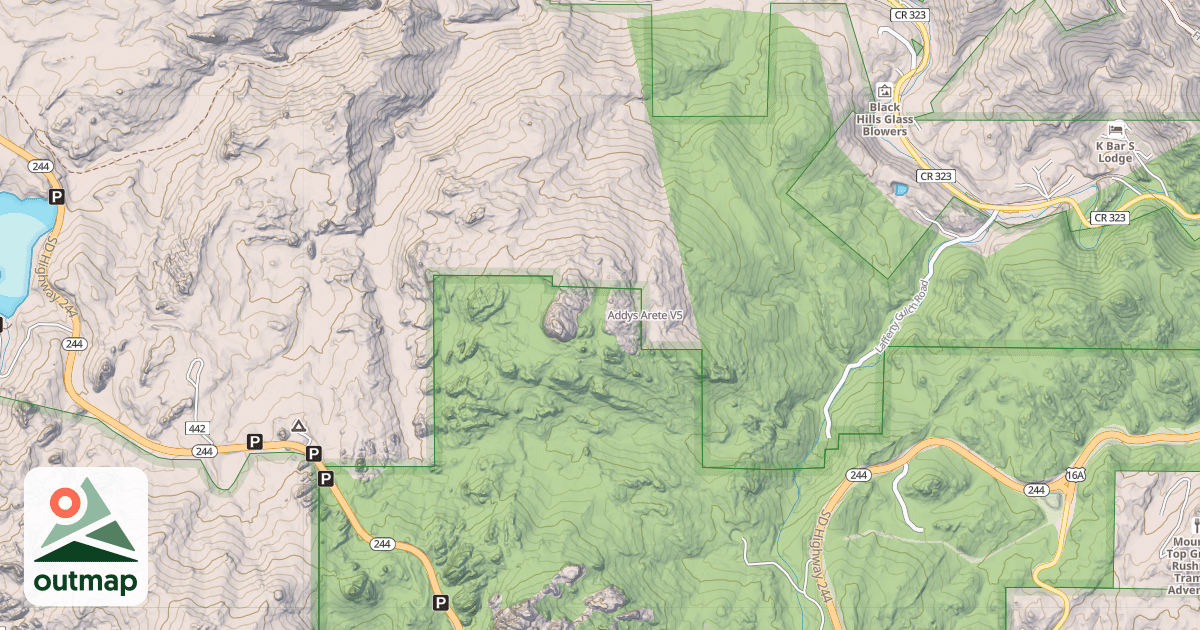 Map of Addys Arete