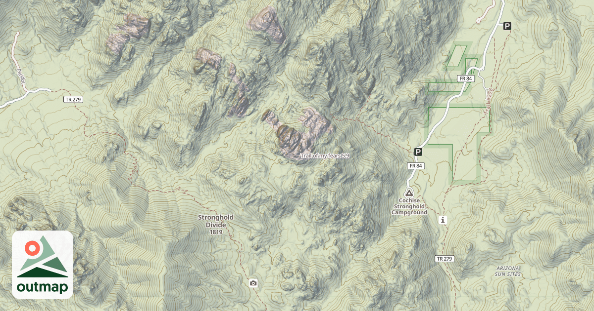 Map of Trail of my fears