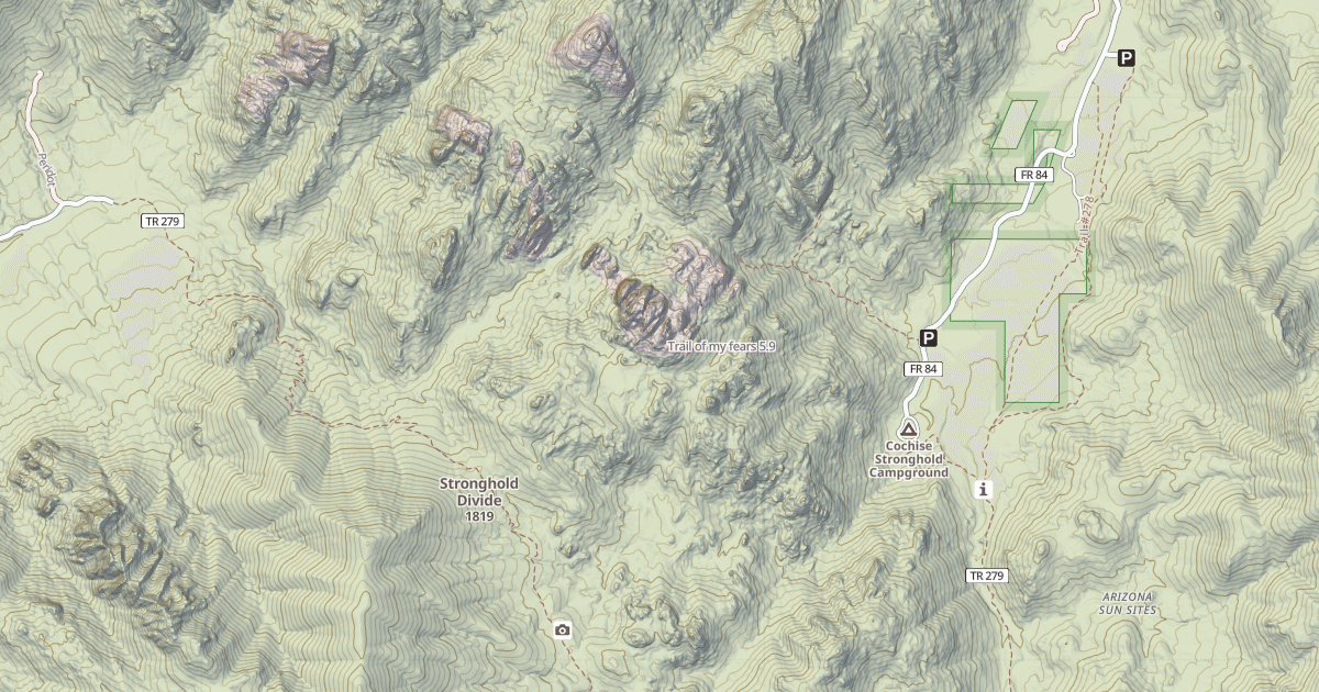 Map preview of Trail of my fears